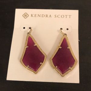 Kendra Scott Purple Jade Alex Earrings